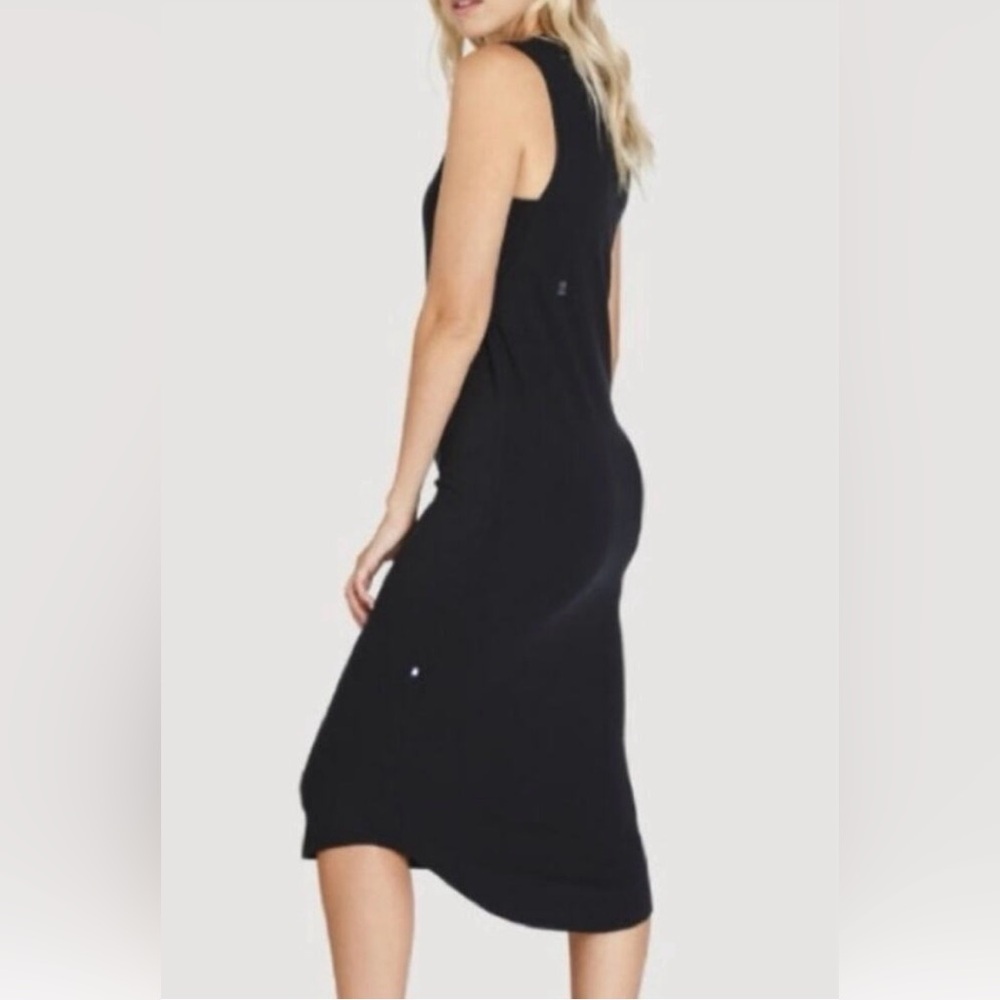 Kit & Ace Good feels brushed sleeveless grey dress M - Picture 3 of 13
